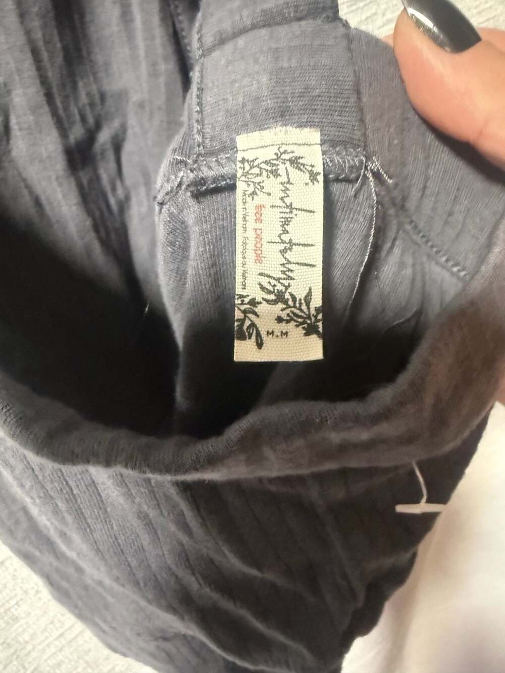 Free People Intimately Ribbed High Neck Cross-Back Tank Top - Picture 3 of 3